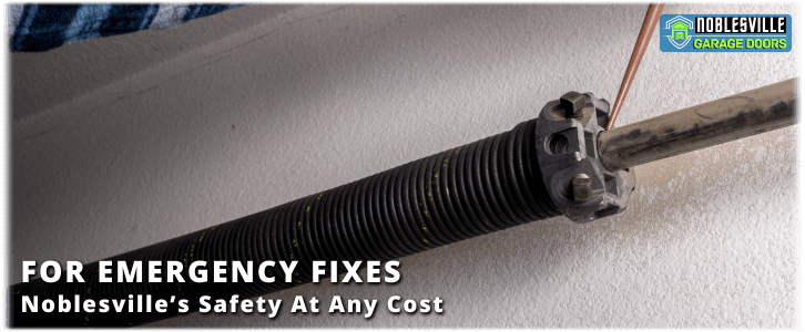 Broken Garage Door Spring Noblesville